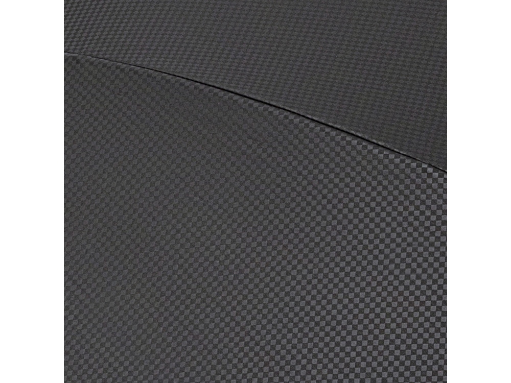 Зонт-трость «Carbon» с куполом из переработанного пластика