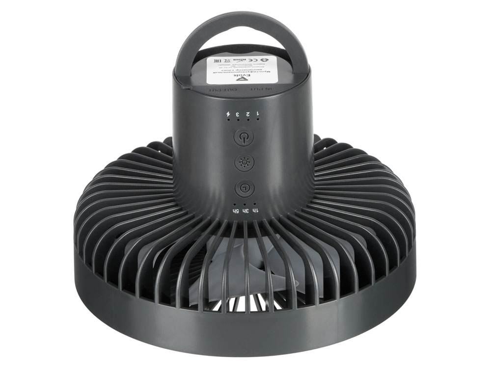 Портативный вентилятор с фонарем «Jon»