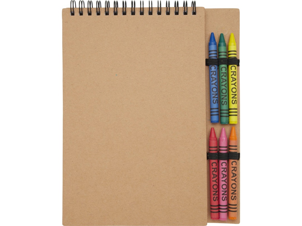 Блокнот А5 «Doodle» с восковыми мелками