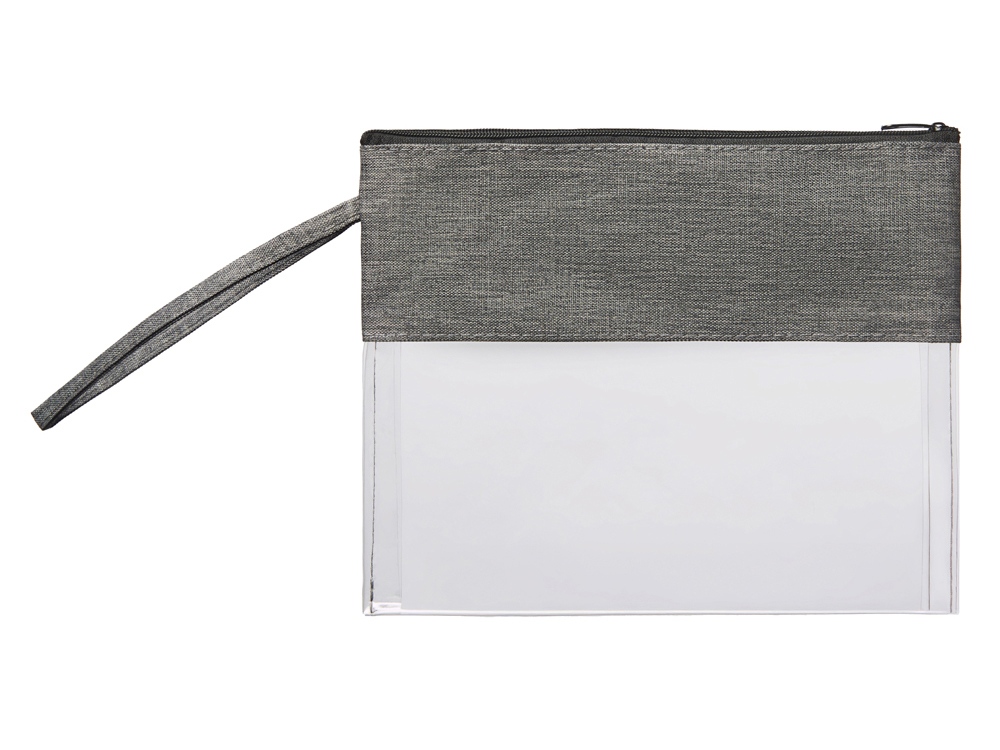 Прозрачная косметичка «Leony» из ПВХ и ткани