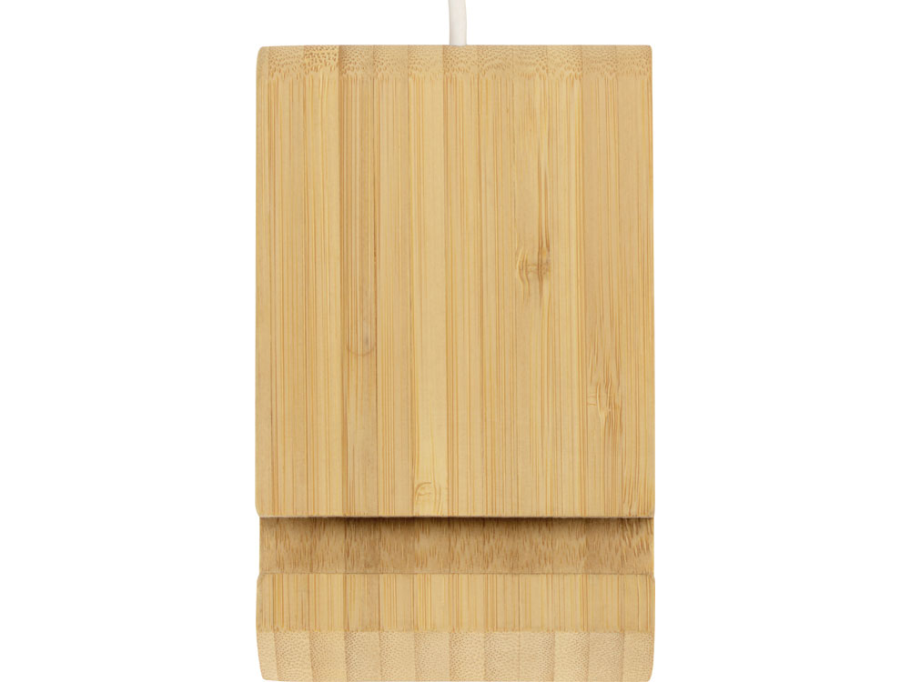 Беспроводное зарядное устройство из бамбука «Jetty», 10 Вт