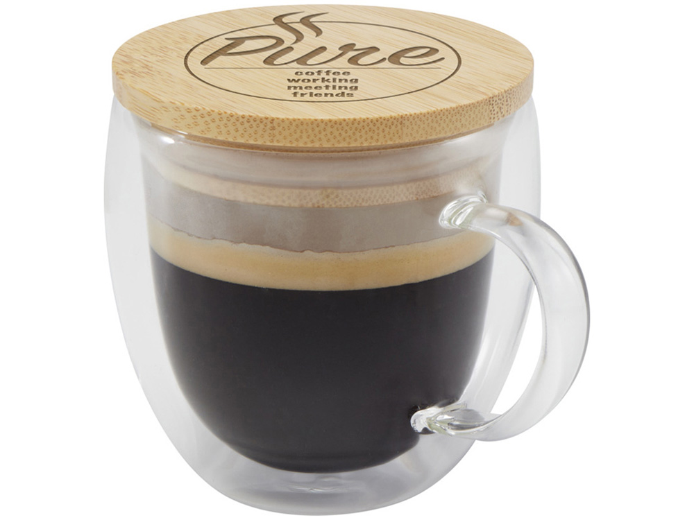 Кружка с бамбуковой крышкой «Lenora»