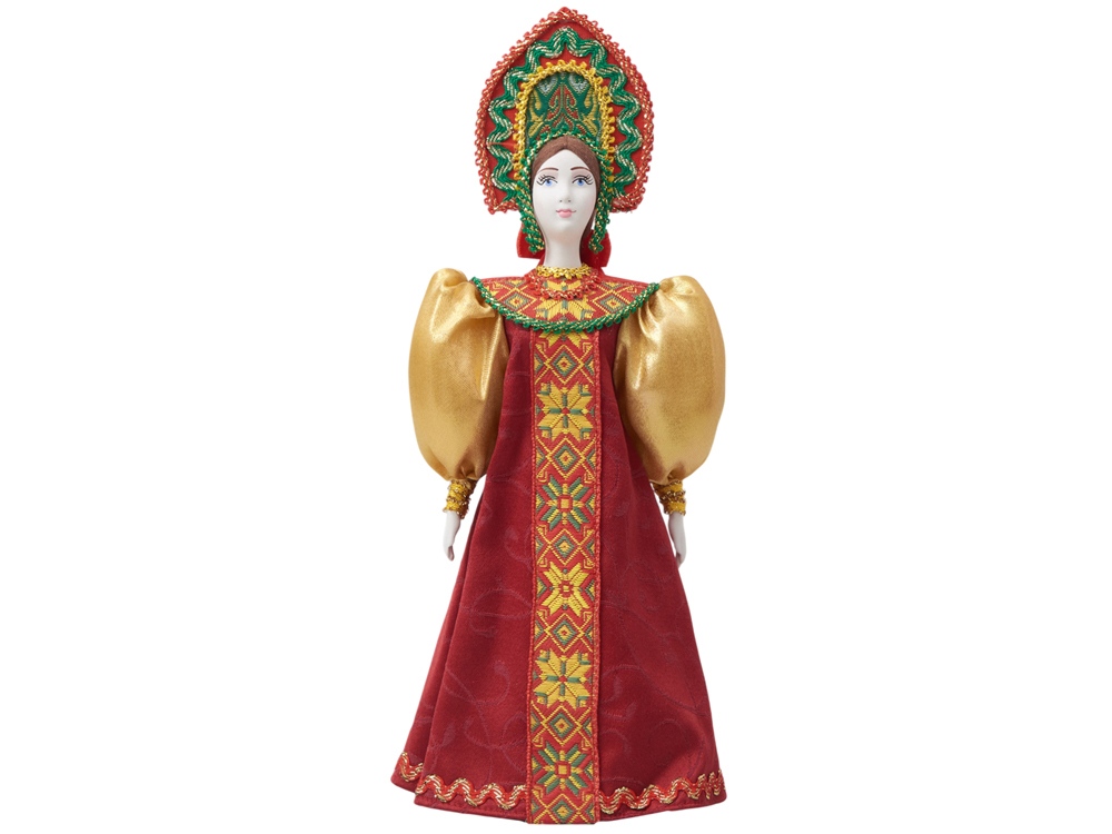 Подарочный набор: кукла фарфоровая, чай "Малина с мятой"