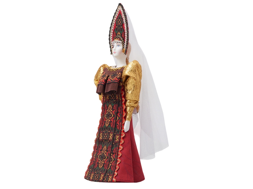 Подарочный набор: кукла фарфоровая, чай "Малина с мятой"