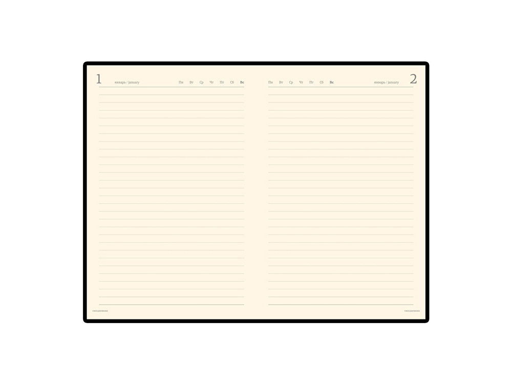 Ежедневник полудатированный портфолио А5 «Profy»