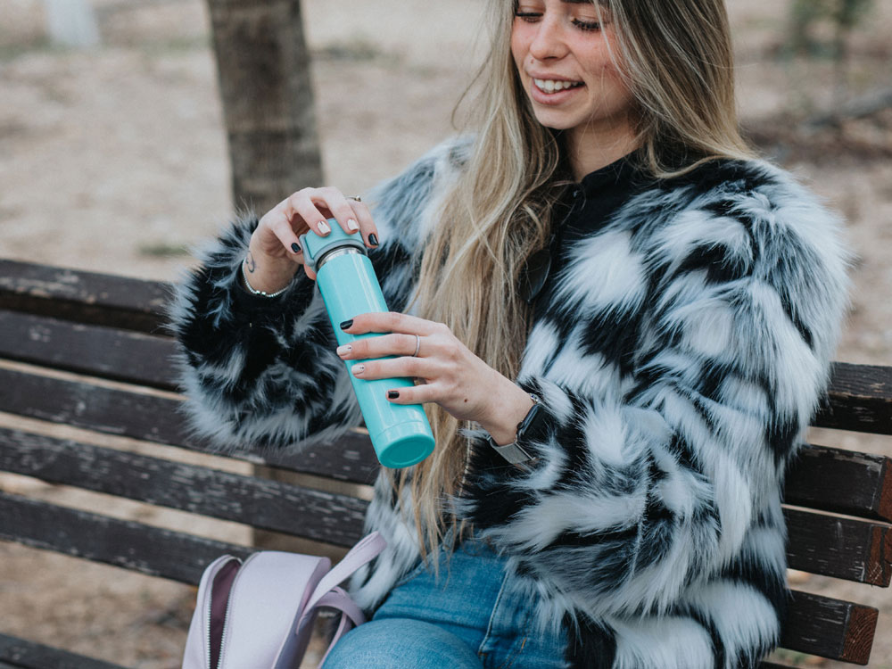 Вакуумный термос с петелькой «SKINNY MINI», 230 мл