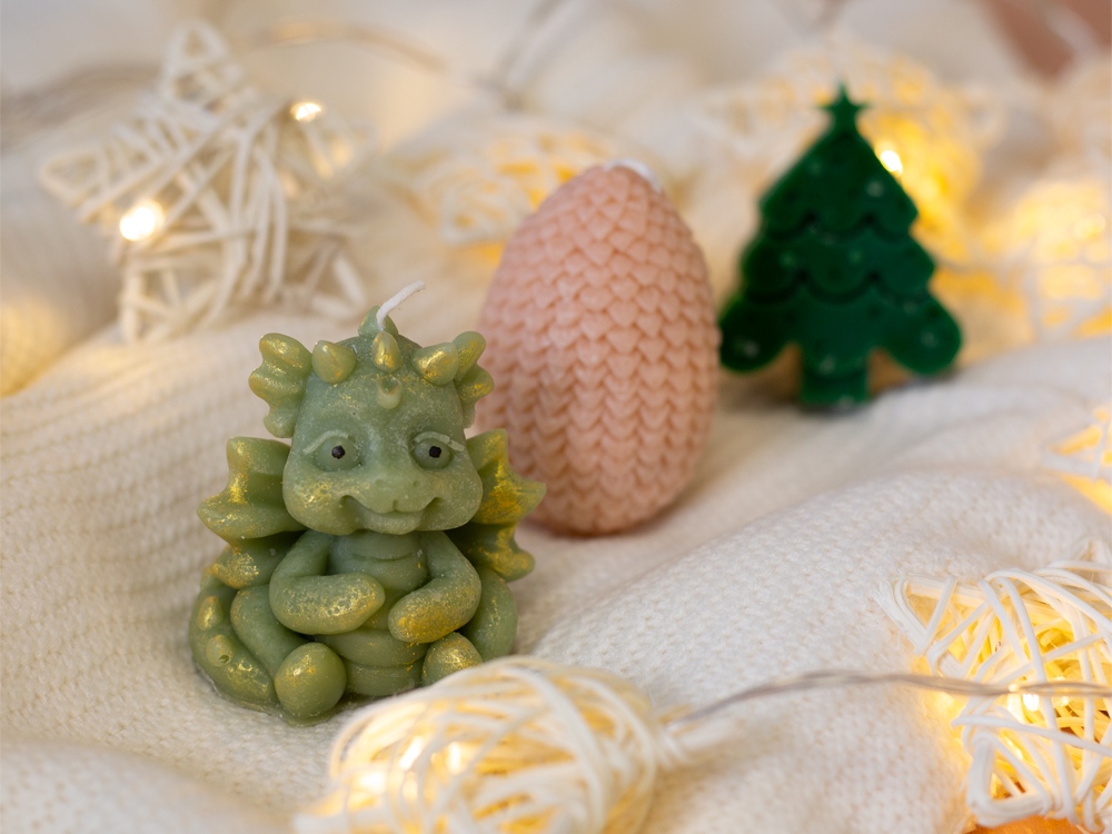 Набор свечей на подставке «Год дракона»