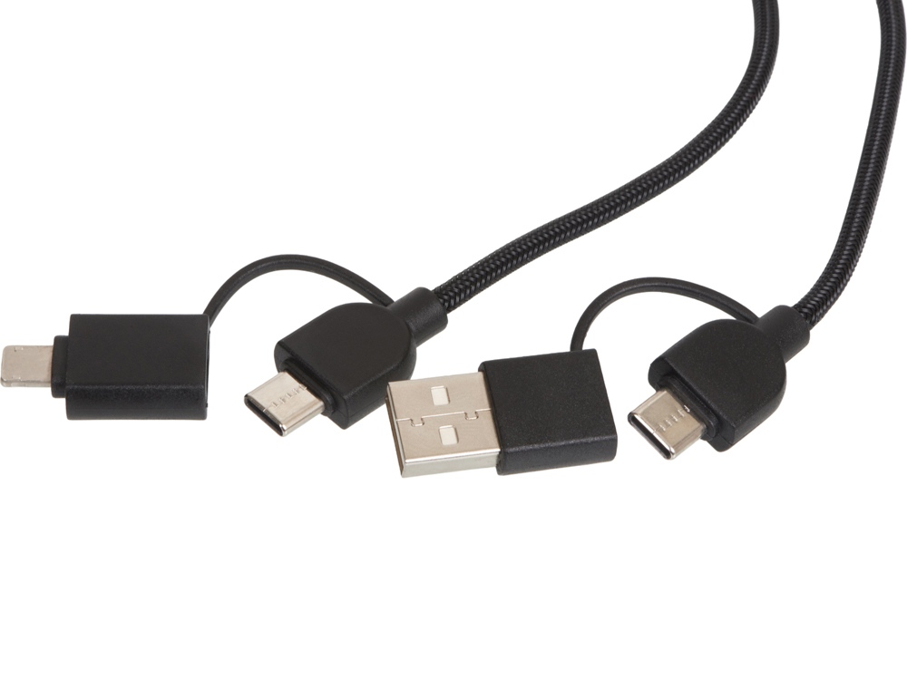 Универсальный зарядный кабель из переработанных ПЭТ и ТПЕ «Acalypha», быстрая зарядка 25 Вт