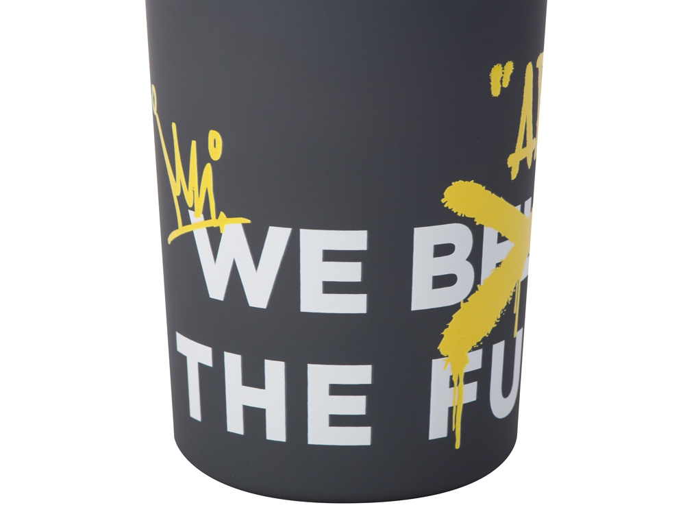 Герметичная термокружка на присоске «Kick», 350 мл, с круговой УФ-печатью