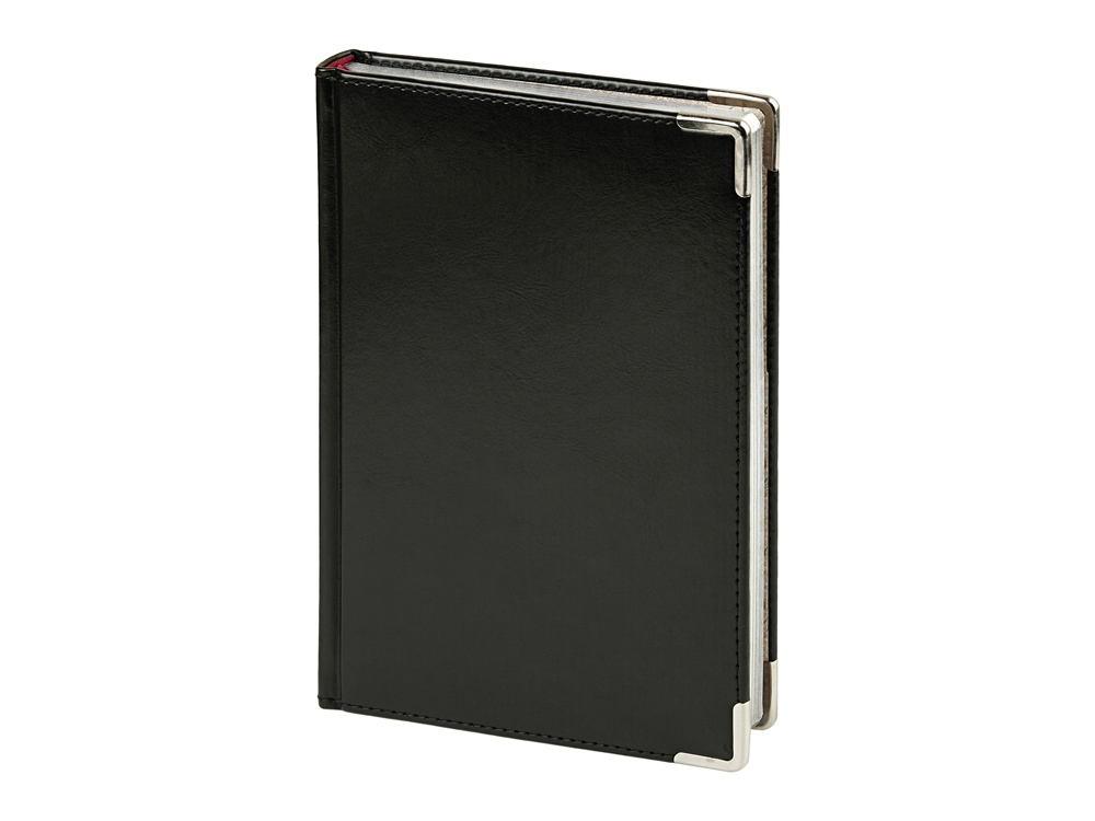 Ежедневник недатированный А5 «Sidney Nebraska» с серебряным срезом и уголками