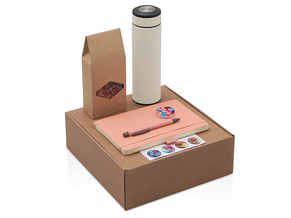 Набор «Warmpage» с термосом, блокнотом, ручкой и чаем