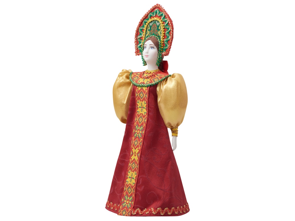 Подарочный набор: кукла фарфоровая, чай "Малина с мятой"