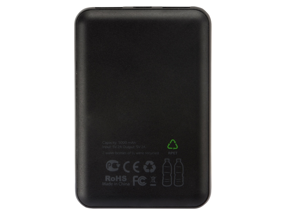 Внешний аккумулятор из rPET «Reborn», 5000 mAh