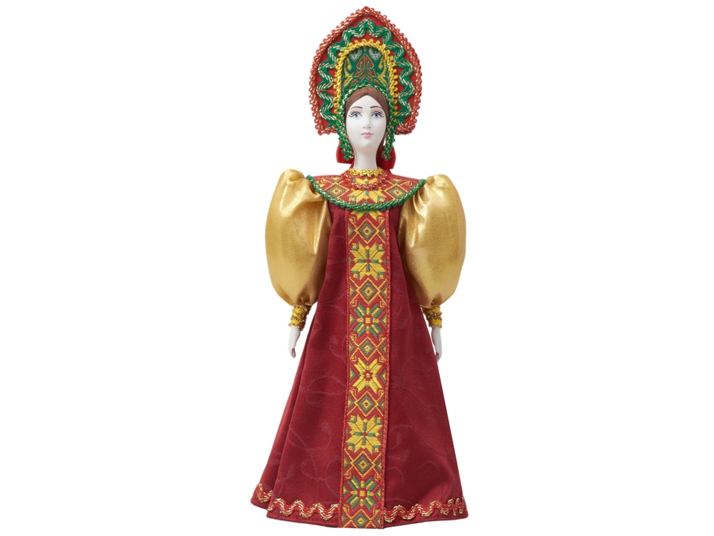 Подарочный набор: кукла фарфоровая, чай "Малина с мятой"