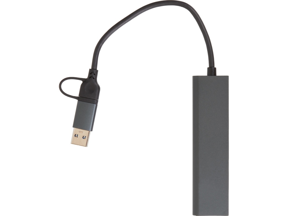 USB-хаб «Command» с коннектором 2-в-1 USB-C и USB-A, 2.0/3.0