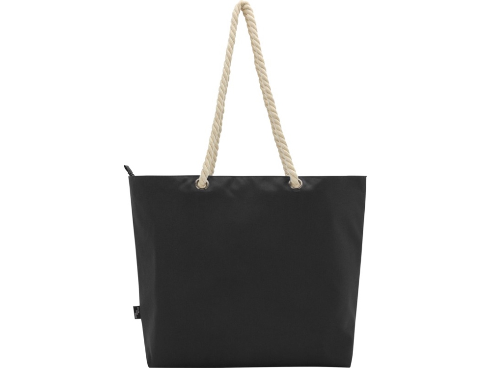 Пляжная сумка-холодильник Panama GRS из переработанных материалов с ручками-шнурками