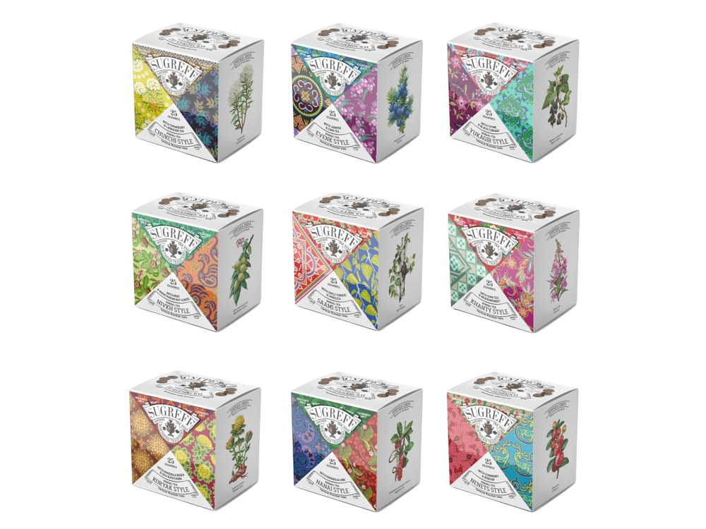 Подарочный набор c чаем «Сокровища Севера» в деревянной шкатулке без лого