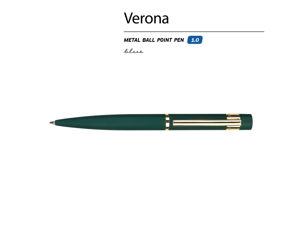 Ручка металлическая шариковая «Verona», софт-тач