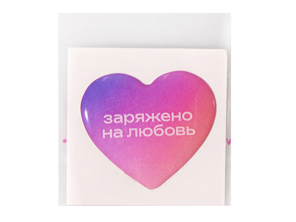 Объемный стикер из смолы