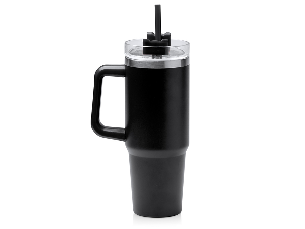 Термокружка «Крэнстон» с трубочкой и поворотной крышкой, 850 мл