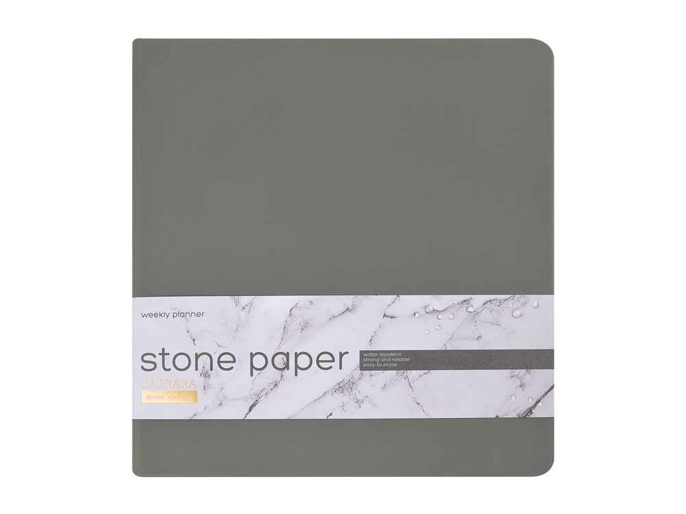 Еженедельник с каменной бумагой А5+ «Carrara»