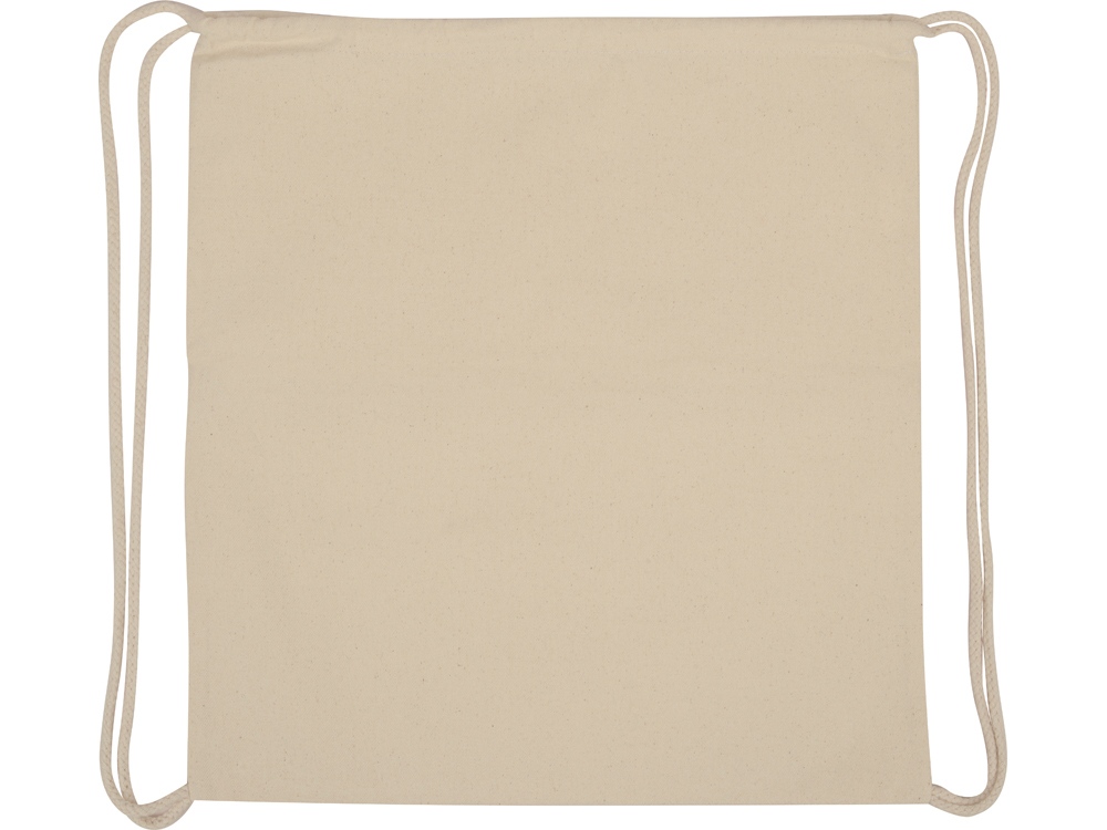 Рюкзак-мешок «Lark» из хлопка 180 г/м2 с цветной молнией