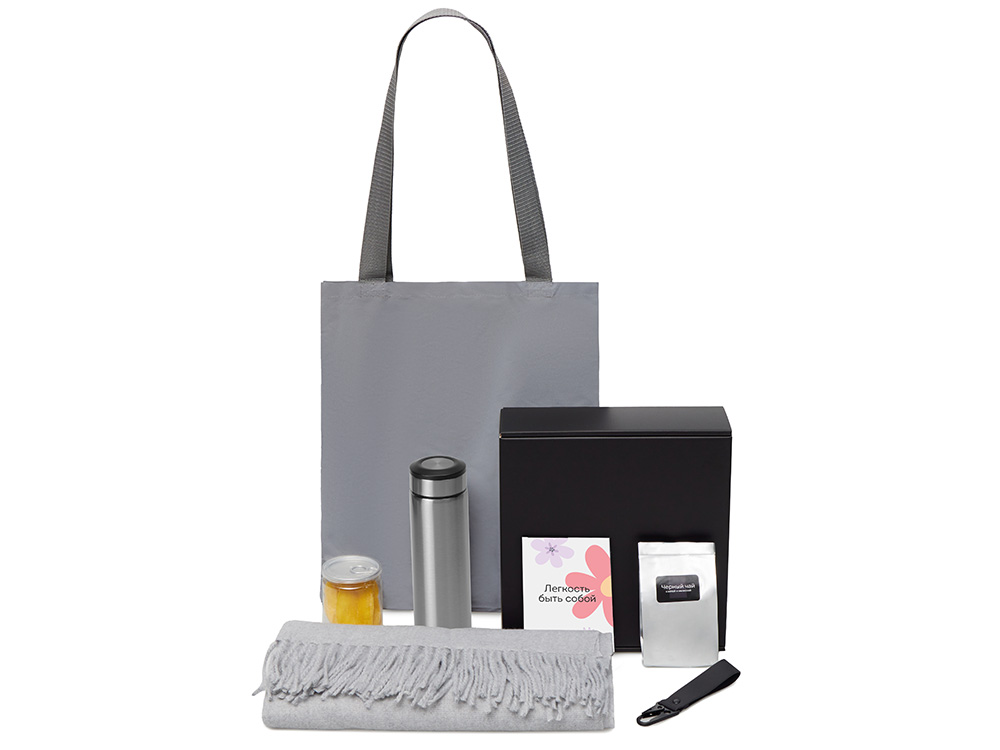 Подарочный набор «Re:f. Walk» с палантином, шопером и термосом
