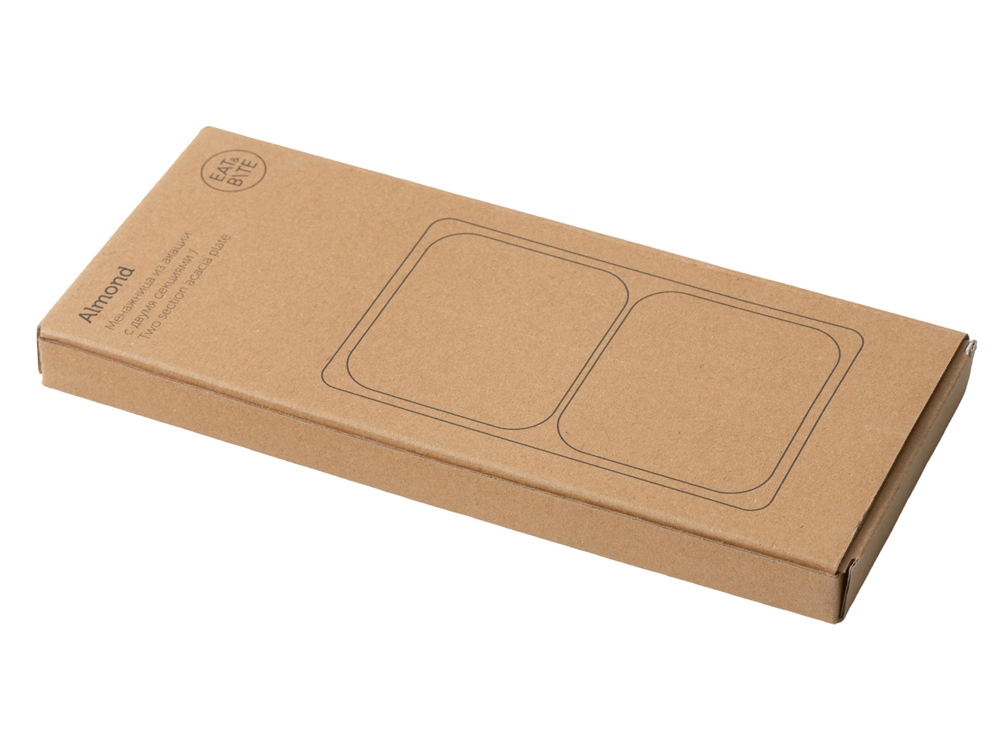 Менажница из акации с двумя секциями «Almond»