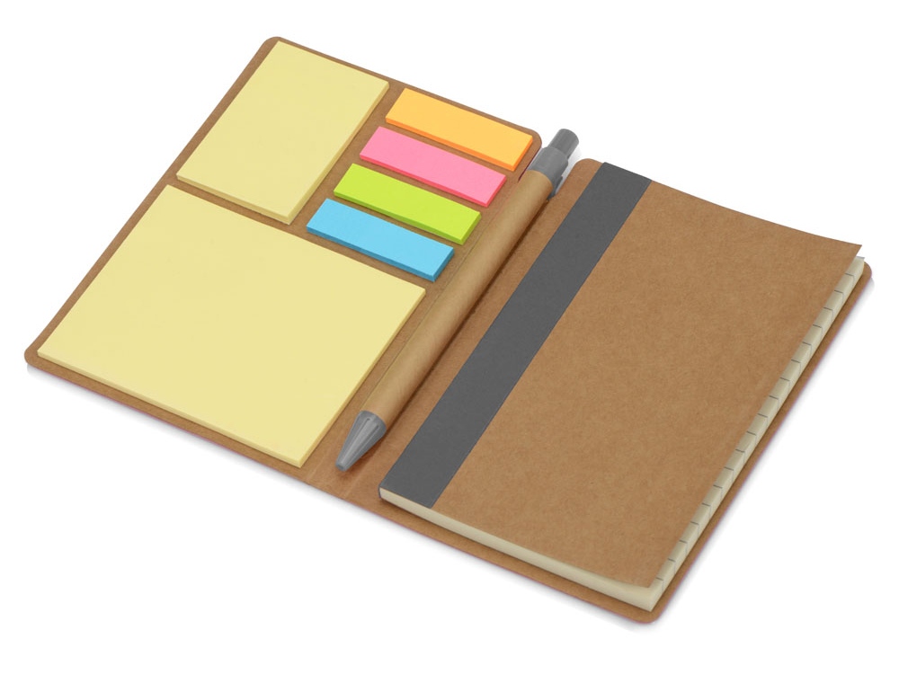 Блокнот А6 «Write and stick» с ручкой и набором стикеров
