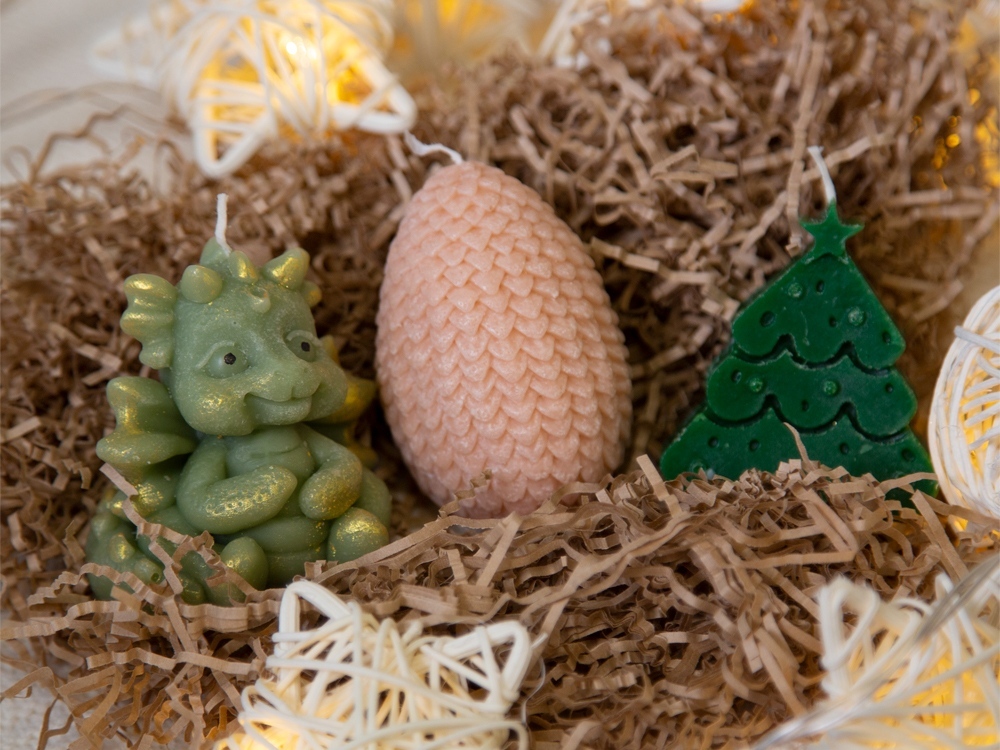 Набор свечей на подставке «Год дракона»