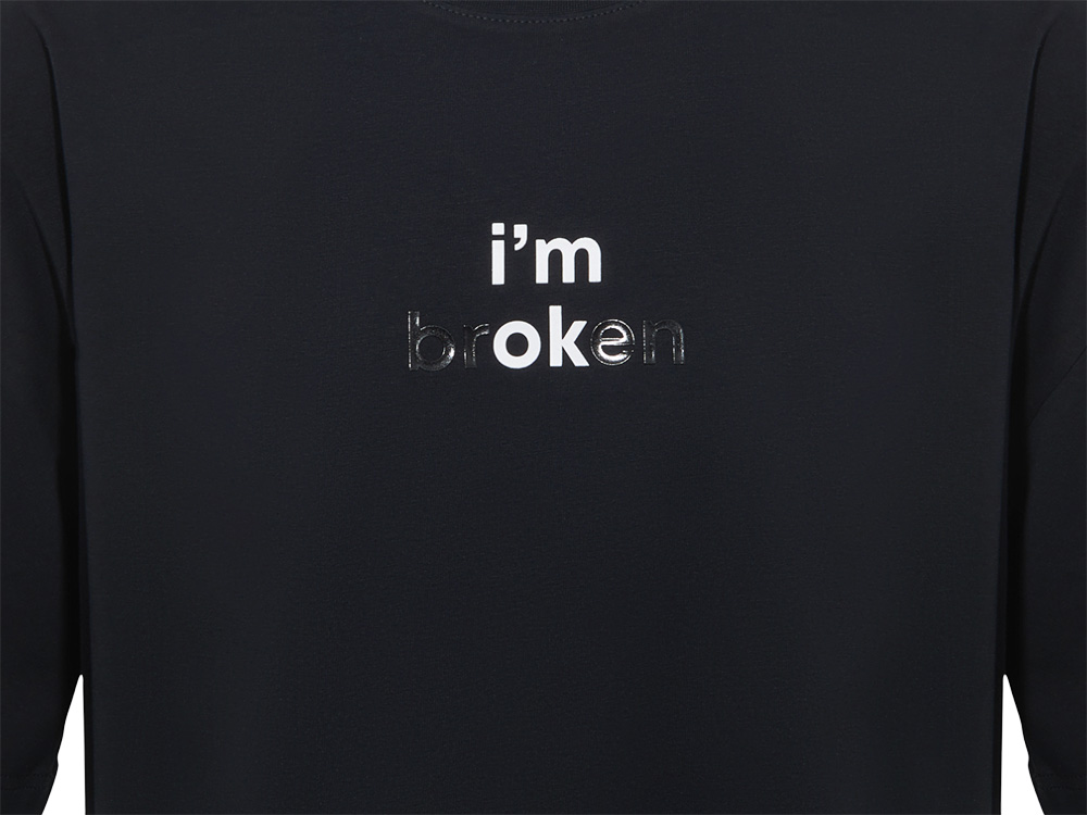 Футболка оверсайз «Vienna» унисекс с нанесением Трафарет Скульптура 2 цвета, размер S