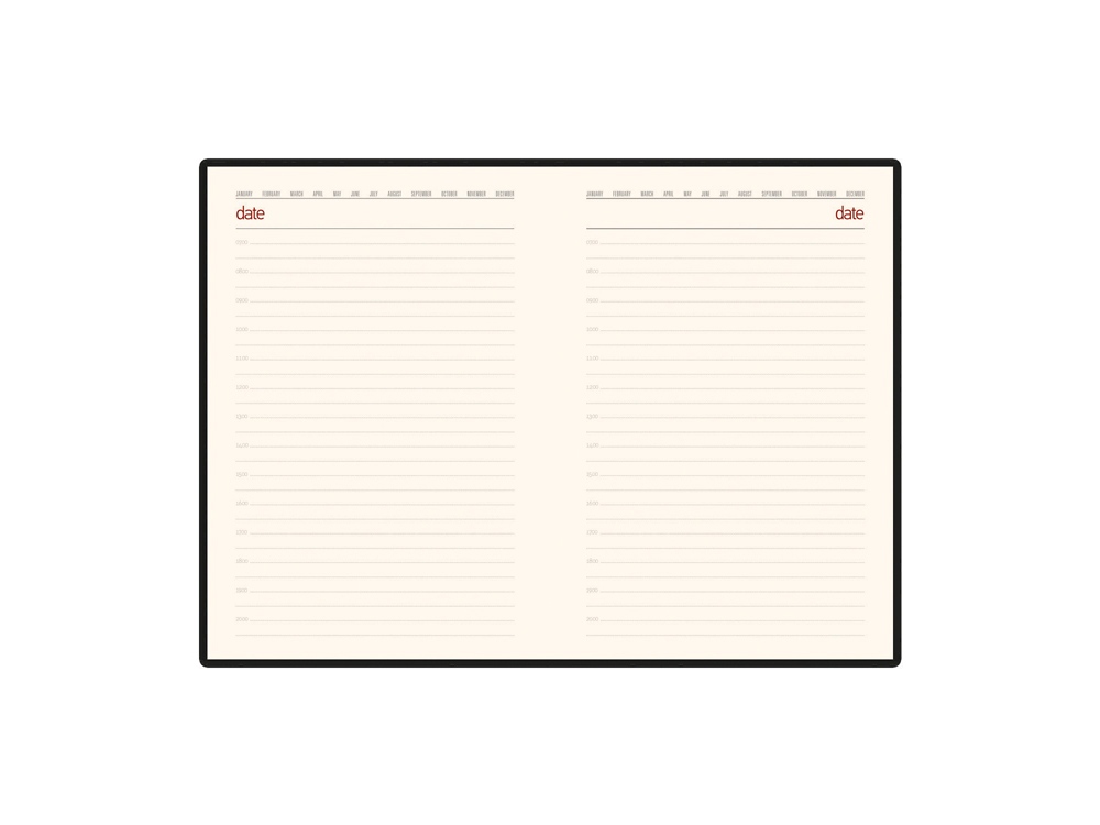 Ежедневник недатированный А5 «Senate» с магнитным клапаном