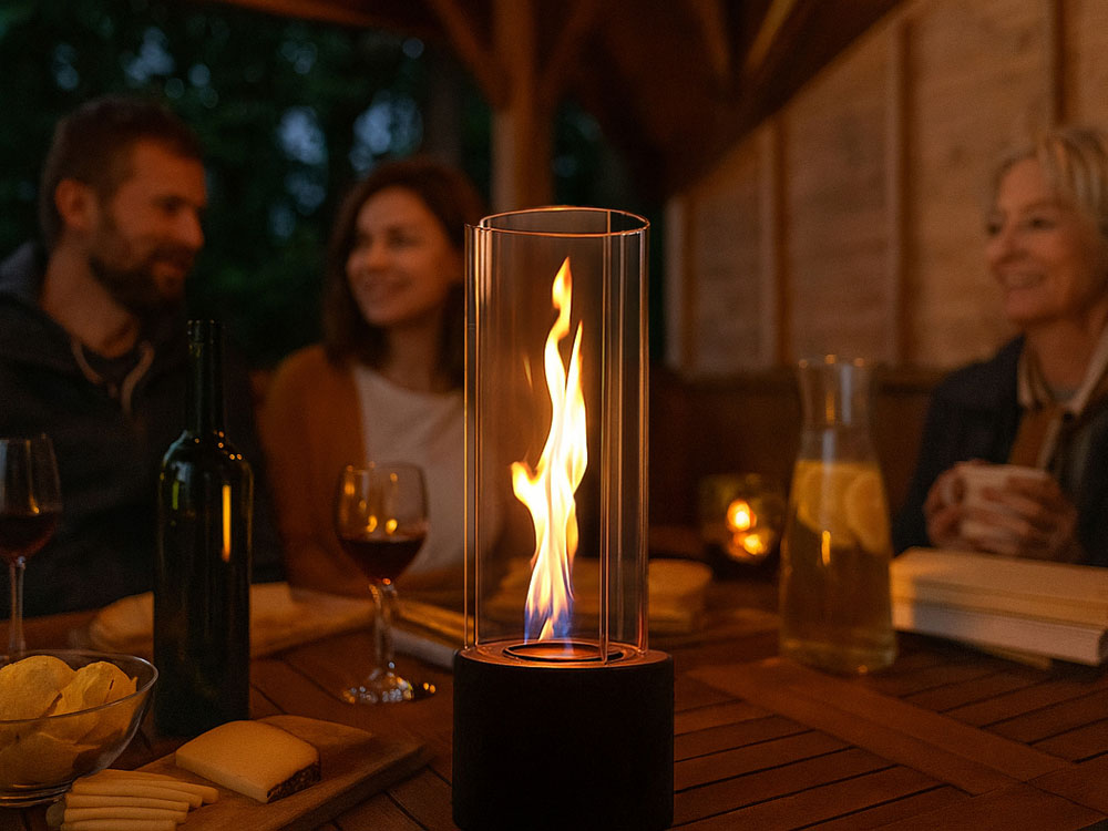 Биокамин с вьющимся пламенем «Dance of flame»