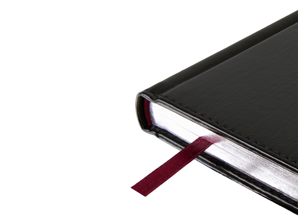 Ежедневник недатированный А5 «Sidney Nebraska» с серебряным срезом и уголками