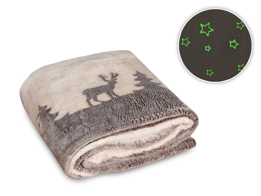 Плед из флиса «Новогодний», светящийся