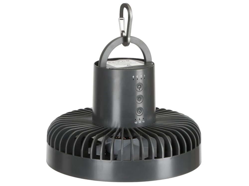 Портативный вентилятор с фонарем «Jon»