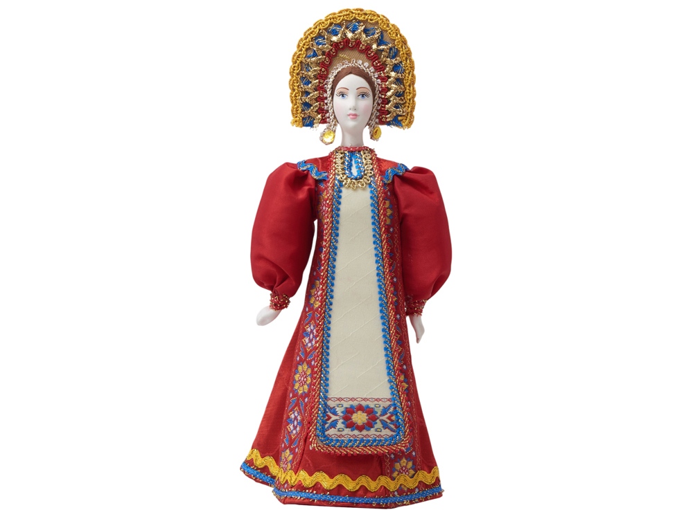 Подарочный набор: кукла фарфоровая, мёд с гецким орехом