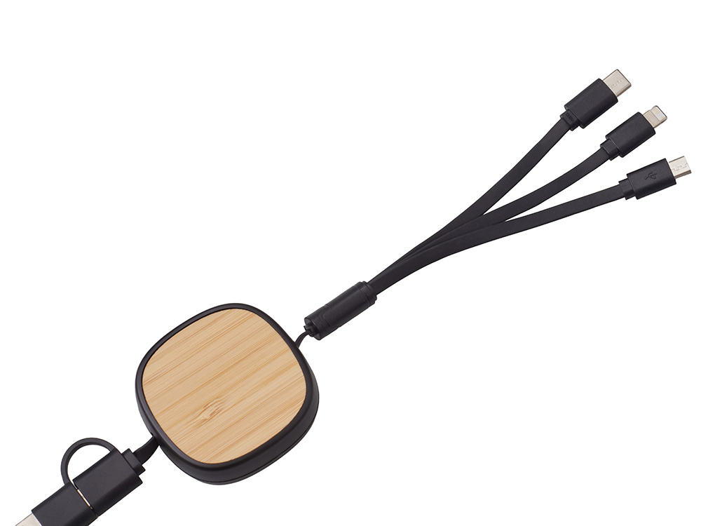 Универсальный кабель с ретрактором 3-в-1 «Retrax»