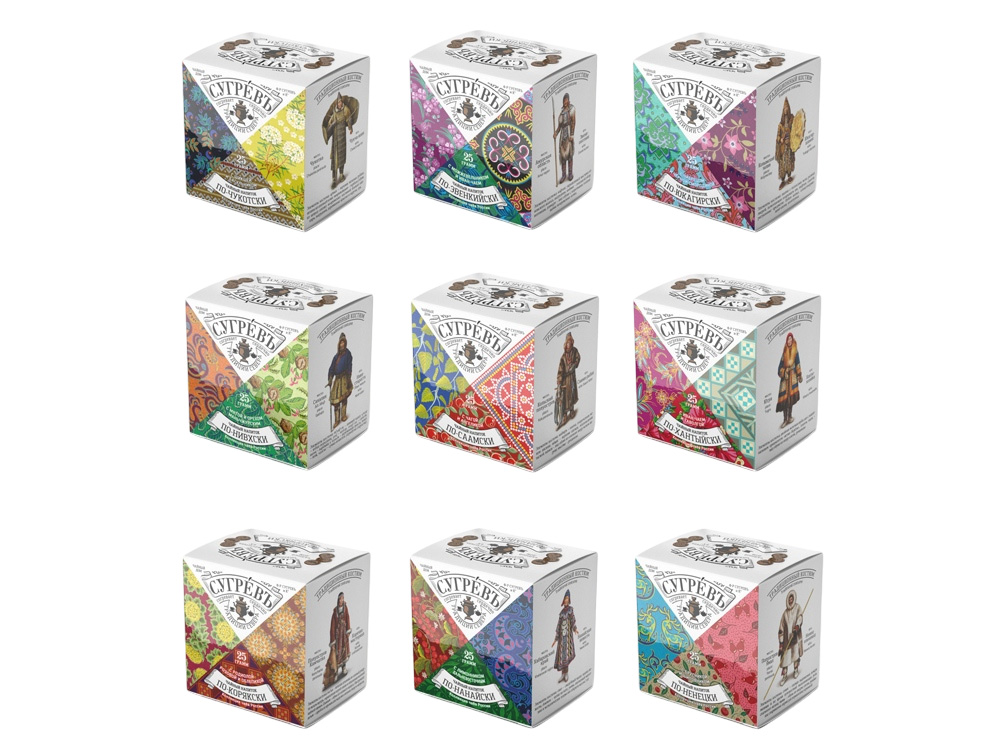 Подарочный набор c чаем «Сокровища Севера» в деревянной шкатулке без лого