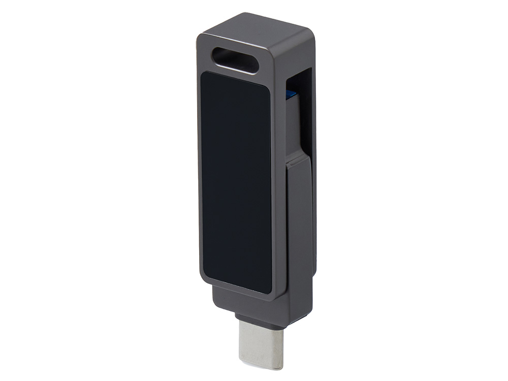 USB3.0/ Type-C флешка 2в1 на 64 ГБ «Спинлайт» с подсветкой