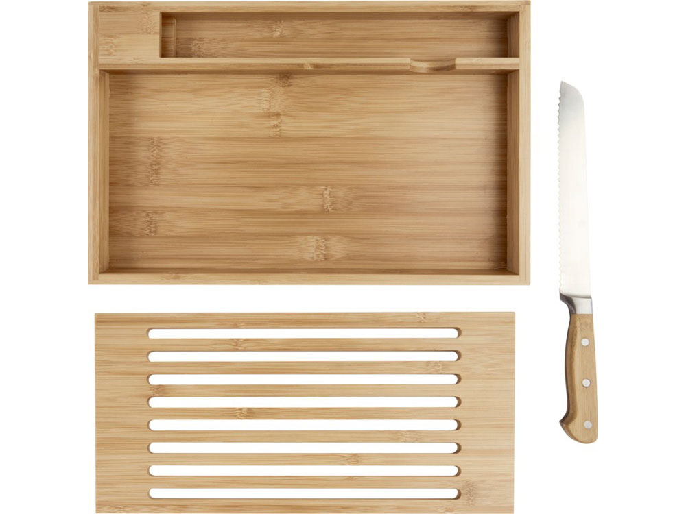 Бамбуковая разделочная доска « Pao» с ножом