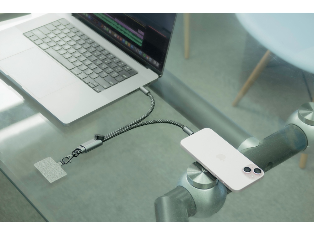 Ремешок-держатель для телефона с зарядным кабелем USB-C - USB-C «Lany Wristband Charge Eco»