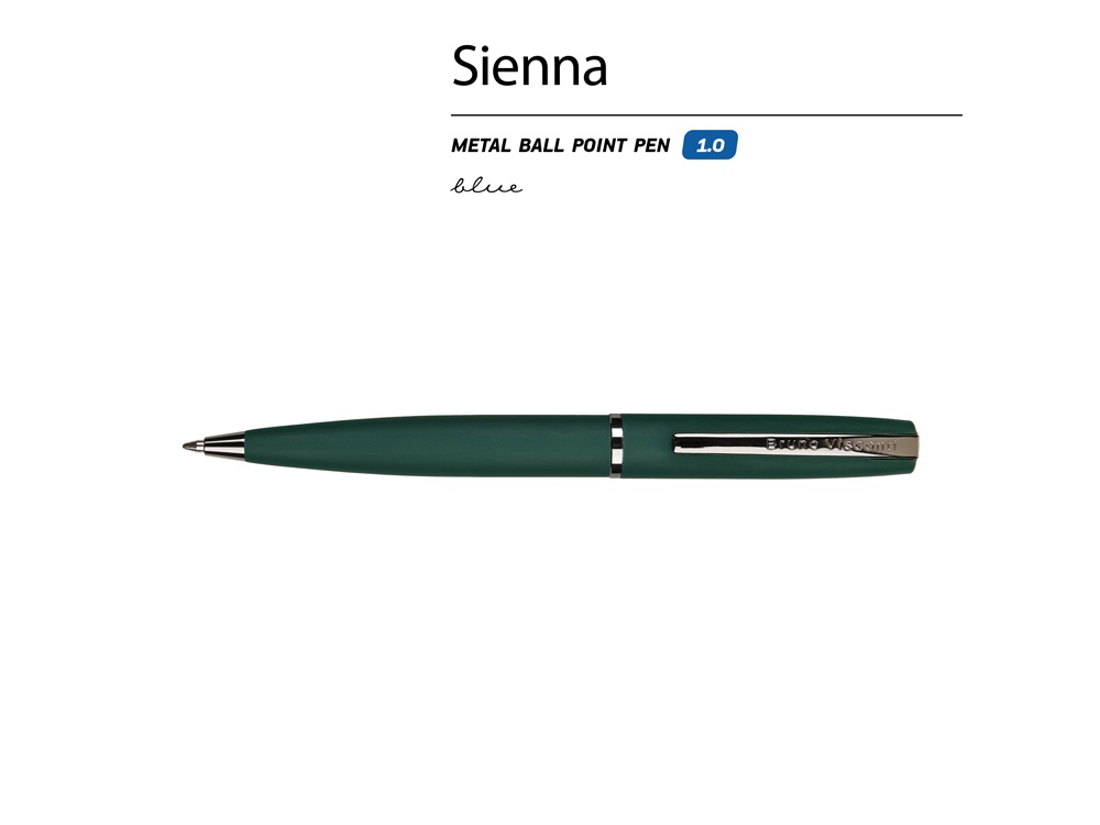 Ручка металлическая шариковая «Sienna», софт-тач
