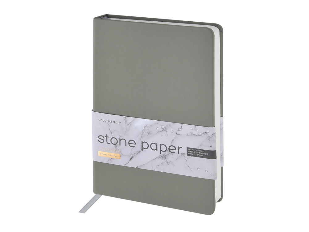 Ежедневник с каменной бумагой недатированный А5 «Carrara»