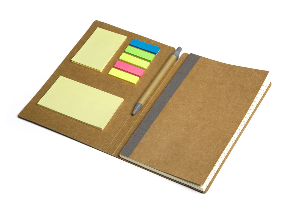 Блокнот А5 «Write and stick» с ручкой и набором стикеров