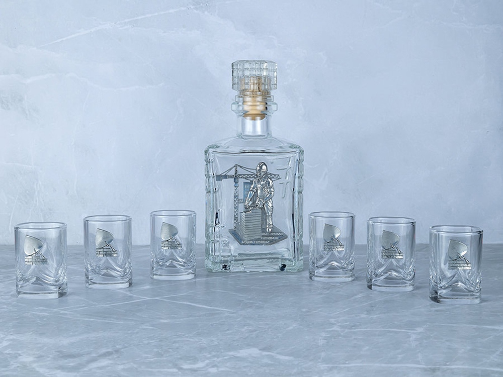 Набор со штофом «Строительный»