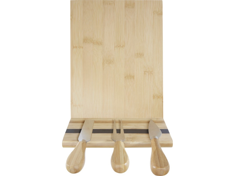 Бамбуковая доска для сыра «Mancheg» с приборами