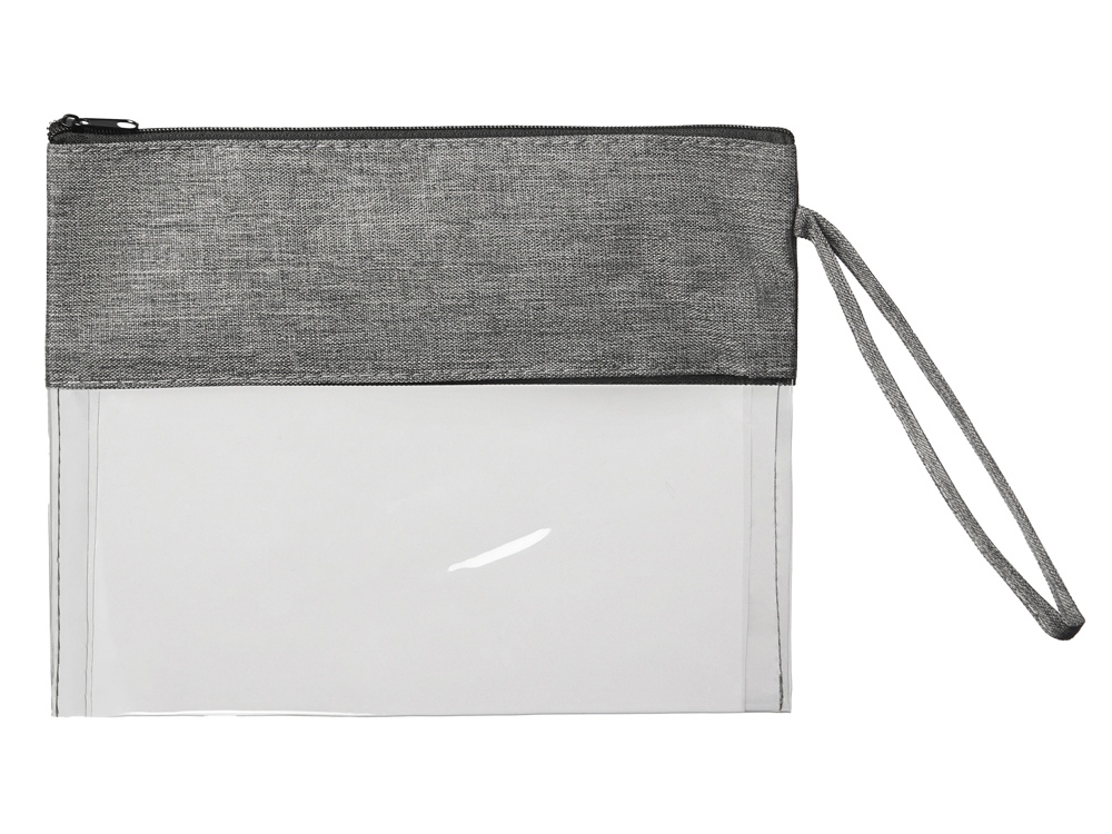 Прозрачная косметичка «Leony» из ПВХ и ткани