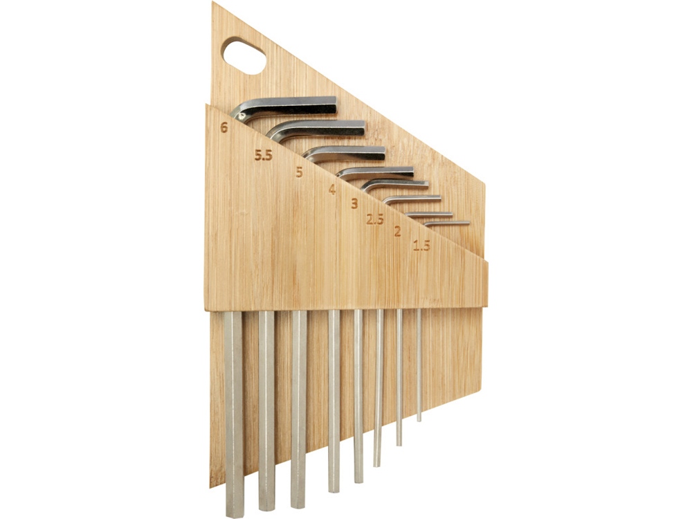 Набор инструментов «Allen» с шестигранным ключом из бамбука