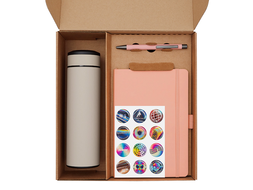 Набор «Warmpage» с термосом, блокнотом, ручкой и чаем